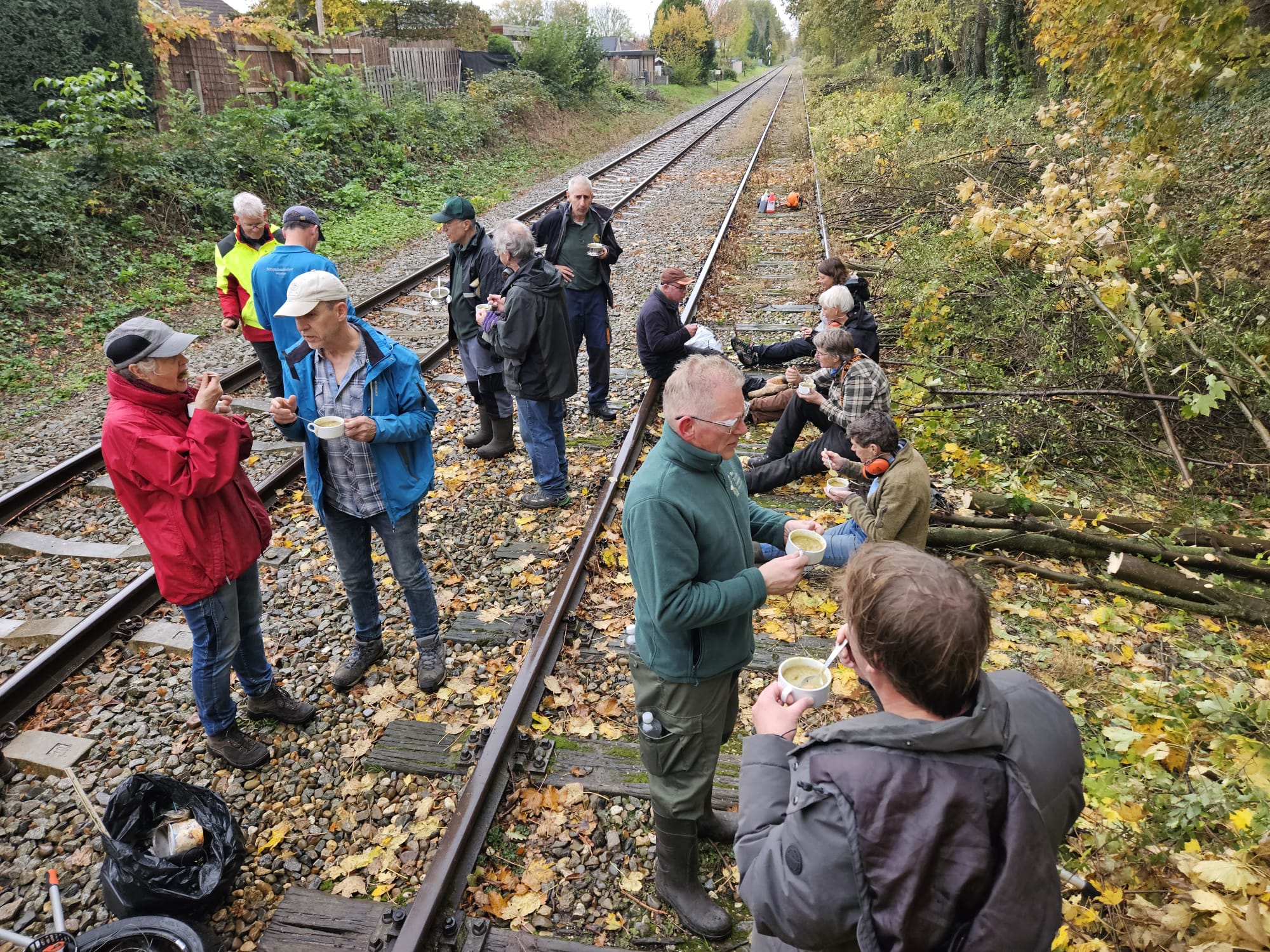 (Limburg). Foto van Margot Klingers.
Pauze met soep